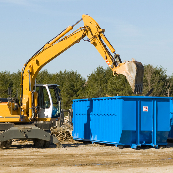 what size residential dumpster rentals are available in Harviell MO